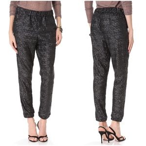 Free People Sequin Party Jogger Style Pants